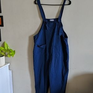 Oversized tie overalls